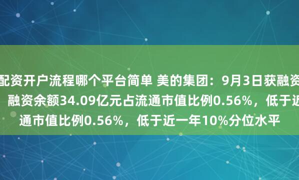 配资开户流程哪个平台简单 美的集团：9月3日获融资买入5996.03万元，融资余额34.09亿元占流通市值比例0.56%，低于近一年10%分位水平